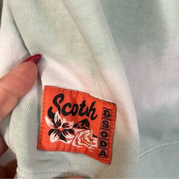 SCOTCH & SODA Subtle Tie-Dye Graphic Hoodie Size 12 Gender Neutral - Picture 7 of 8